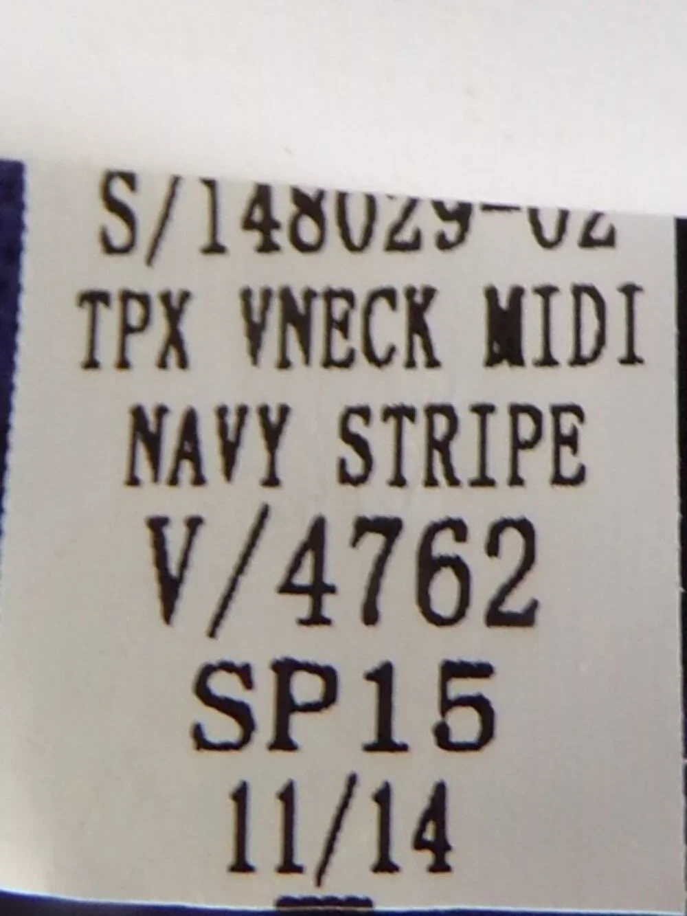 OLD NAVY size S navy-blue/black horizontal stripes sleeveless midi sheath dress
